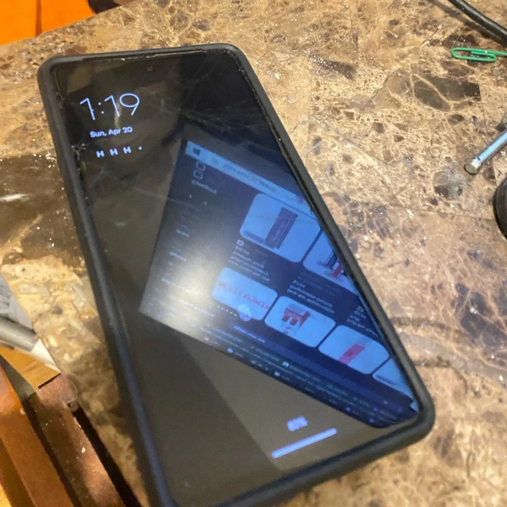 Google Smartphone in Black with Blue Tint